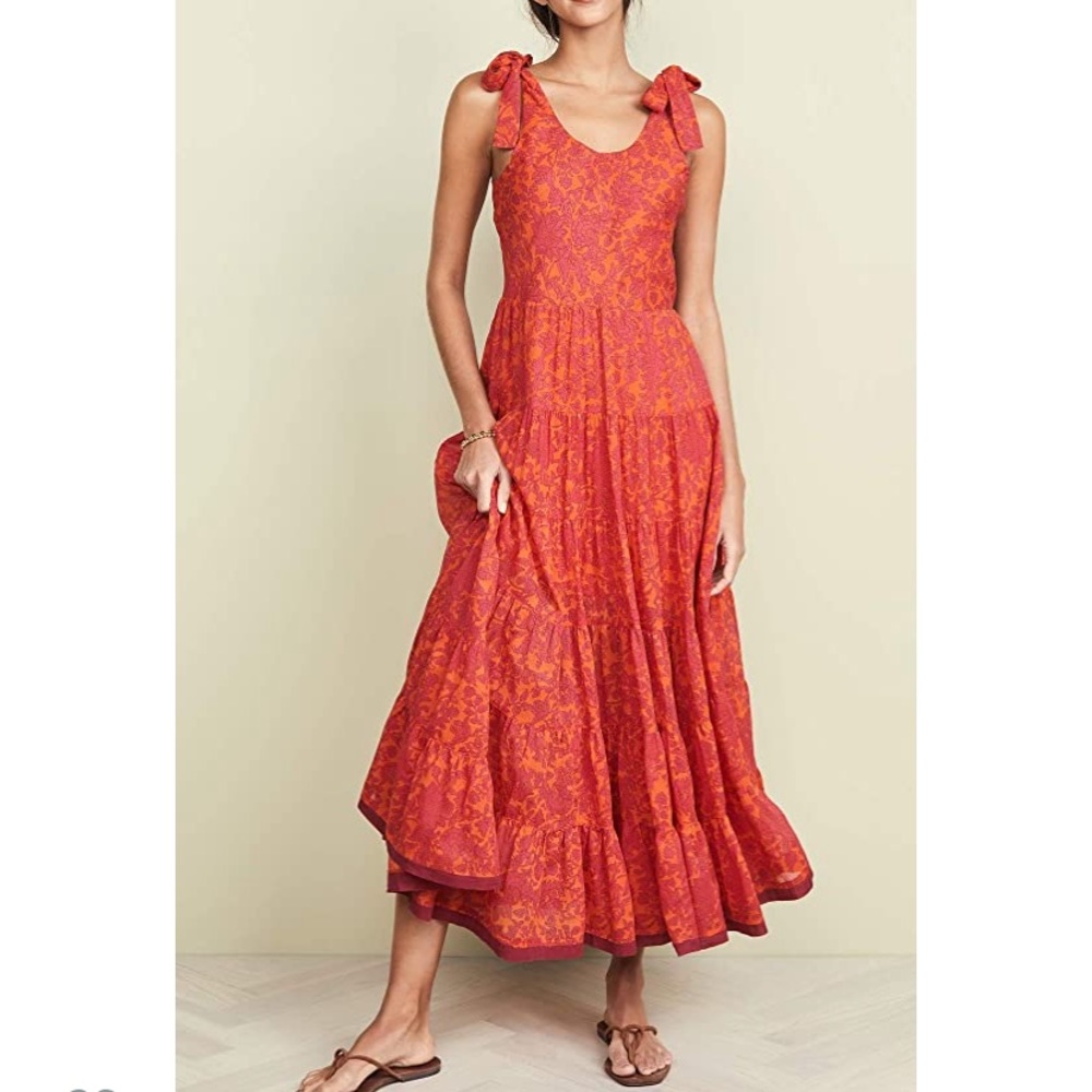 Fab free people maxi with tie straps! Worn TWICE!